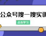 公众号搜一搜实训,收录与恢复收录、 排名优化黑科技,附送工具(价值998元)-水滴知识网