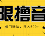 抖音直播无限撸音浪，简单可复制，偏门玩法，日入500+【视频教程】-水滴知识网