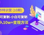 小红书特训营（第10期）低门槛-可复制-小白可复制-独家月入10w+变现方法-水滴知识网