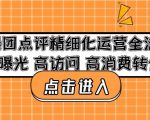 美团点评精细化运营全流程：高曝光高访问高消费转化-水滴知识网