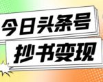 外面收费588的最新头条号软件自动抄书变现玩法,单号一天100+(软件+教程+玩法)-水滴知识网
