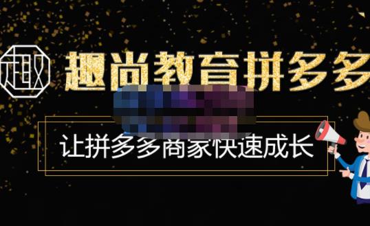 趣尚教育·拼多多运营实操VIP特训营,让拼多多商家快速成长-价值3180元-水滴知识网