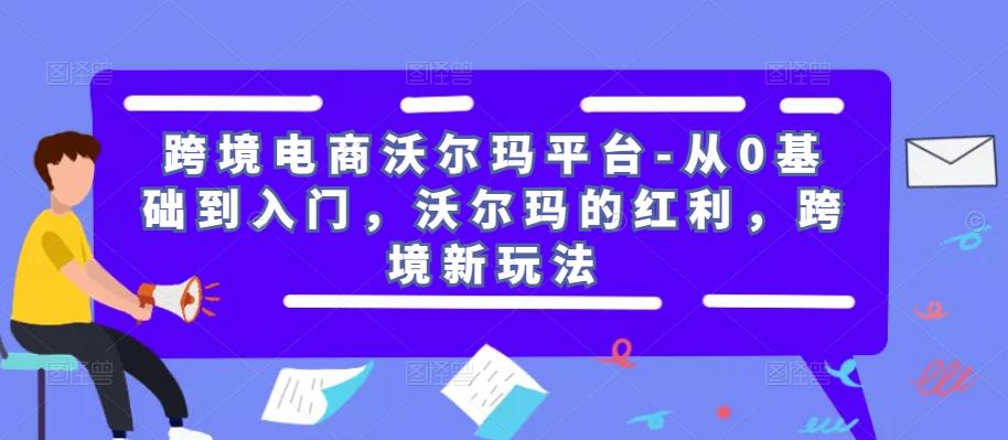 跨境电商沃尔玛平台-从0基础到入门,沃尔玛的红利,跨境新玩法-水滴知识网