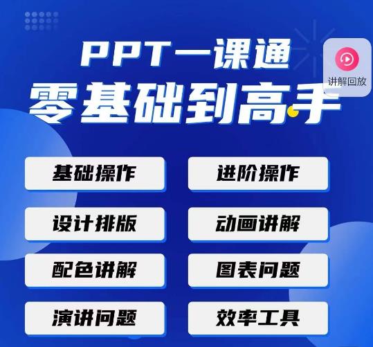 PPT·一课通·0基础到高手：通俗易懂快速掌握PPT的各种应用场合-水滴知识网