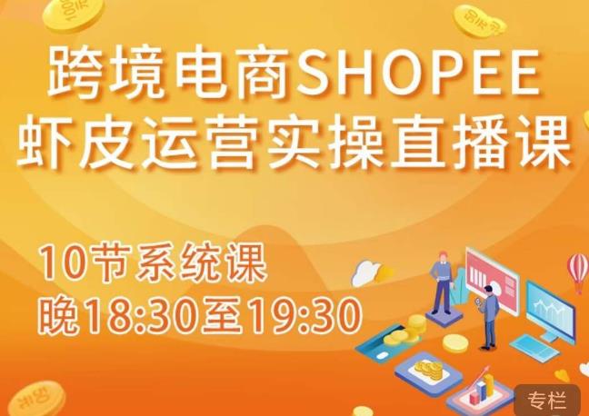 跨境电商Shopee虾皮运营实操直播课,从零开始学,入门到精通(10节系统课)-水滴知识网