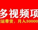 多多带货视频快速50爆款拿带货资格，搬运带货，月入30000【全套脚本+详细玩法】-水滴知识网