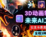 利用未来Ai工具LeiaPix,静态图转换3D动画,Lexica和Chat GPT制作精彩视频-水滴知识网