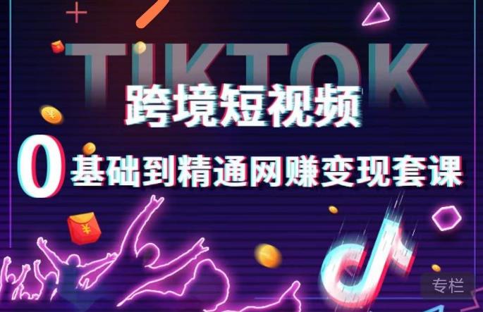 跨境短视频TIKTOK 0基础到精通网赚变现套课,跨境短视频独立站带货变现技巧-水滴知识网