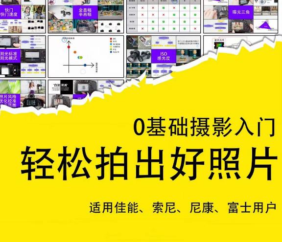 0基础摄影入门,轻松拍出好照片(适用佳能、索尼、尼康、富士用户)-水滴知识网
