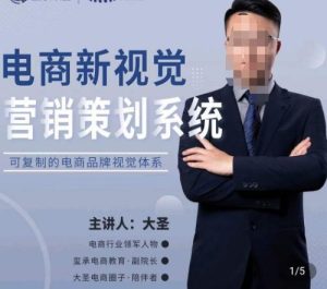 大圣·电商新视觉营销策划系统，可复制的电商品牌视觉识别系统-水滴知识网