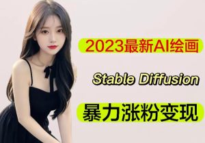 2023最新AI绘画Stable Diffusion,原创不用愁日赚1000+【软件+教程】-水滴知识网