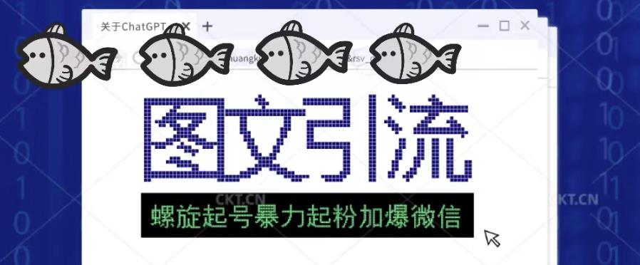 2023年价值1980的图文引流创业粉螺旋起好技术暴力起粉加爆微信-水滴知识网