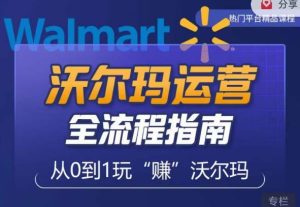 沃尔玛店铺前期运营从零到一最全指南,全面挖掘沃尔玛入门盲区,深度打造新手实操技巧-水滴知识网