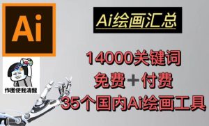 AI绘画汇总14000关键词+35个国内AI绘画工具（兔费+付费）头像壁纸不用愁-水滴知识网
