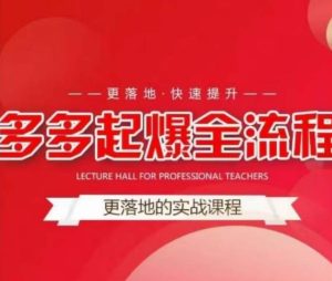 互力-多多新品打爆全流程，拼多多14天拉搜索自然流量，更落地·快速提升-水滴知识网
