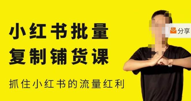 张宾·小红书批量复制铺货课,小红书0-1快速起号变现玩法,抓住小红书的流量红利(更新2023年3月)-水滴知识网