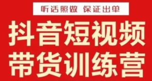 李鲆·抖音短视频带货训练营15期,一部手机、碎片化时间也能做,随时随地都能赚钱-水滴知识网