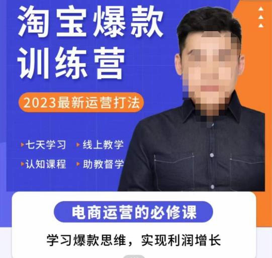爱上黄昏·淘宝爆款训练营,2023最新运营打法,学习爆款思维,实现利润增长-水滴知识网