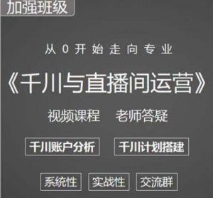 阳光哥·千川图文与直播间运营,从0开始走向专业,包含千川短视频图文、千川直播间、小店随心推-水滴知识网