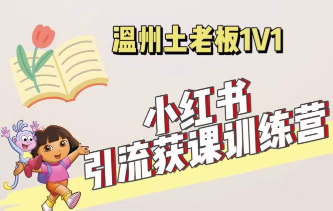 小红书1对1引流获客训练营:账号、内容、引流、成交(价值3999元)-水滴知识网