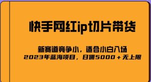 2023爆火的快手网红IP切片,号称日佣5000+的蓝海项目,二驴的独家授权-水滴知识网