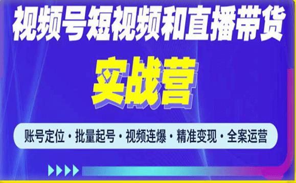 2023最新微信视频号引流和变现全套运营实战课程,小白也能玩转视频号短视频和直播运营-水滴知识网