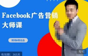 跨境b哥·2023Facebook广告营销大师课,挖掘广告商机,寻找精准客户-水滴知识网