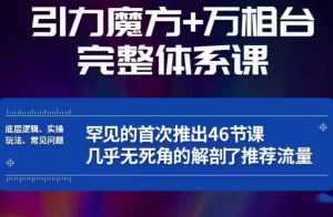 引力魔方万相台完整体系课：底层逻辑、实操玩法、常见问题，无死角解剖推荐流量-水滴知识网