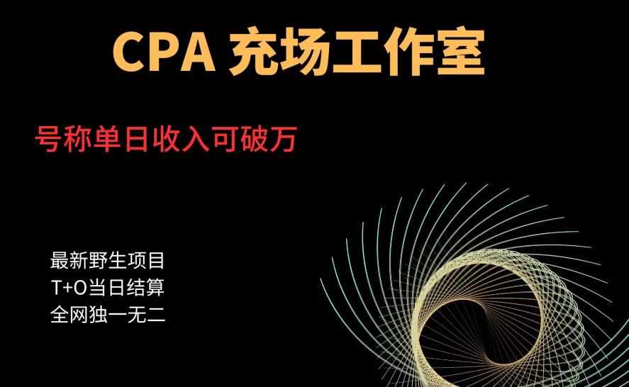 cpa充场工作室，号称单日收入10000+（揭秘）-水滴知识网