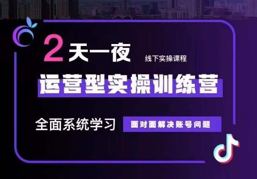 5月22-23线下课运营型实操训练营,全面系统学习,从底层逻辑到实操方法到千川投放-水滴知识网