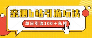 亲测b站引流玩法,单日引流100+私域,简单粗暴,超适合新手小白-水滴知识网