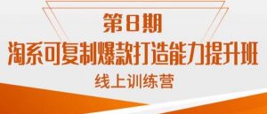 淘系可复制爆款打造能力提升班，这是一套可复制的打爆款标准化流程-水滴知识网