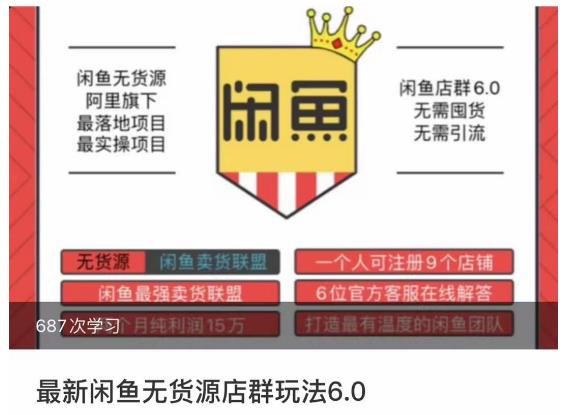 闲鱼无货源店群玩法6.0,无需囤货,无需引流,两个月盈利18W的核心秘籍,所有细节一清二楚-水滴知识网
