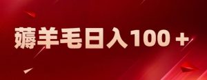 新平台零撸薅羊毛,一天躺赚100+,无脑复制粘贴【揭秘】-水滴知识网
