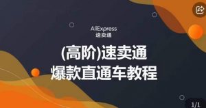 高阶速卖通直通车视频教程,教你正确解锁直通车,拒绝无效烧钱-水滴知识网