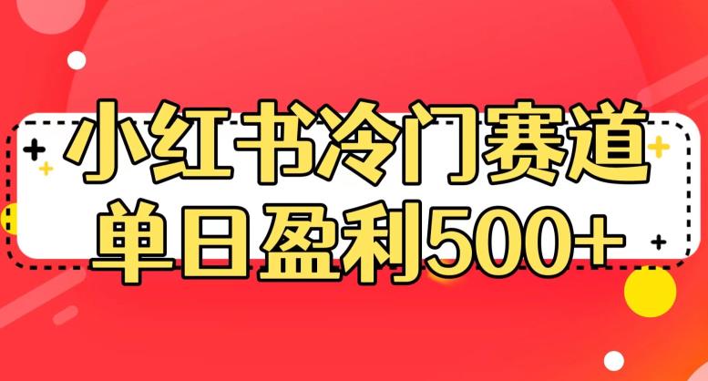 小红书冷门赛道,单日盈利500+【揭秘】-水滴知识网