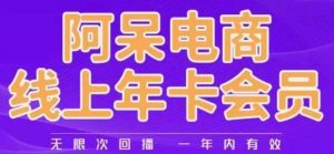 阿呆电商线上年会员,阿呆电商干货分享(更新中)-水滴知识网