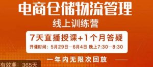 南掌柜·电商仓储物流管理学习班,电商仓储物流是你做大做强的坚强后盾-水滴知识网