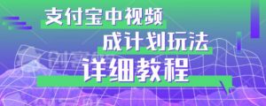 避坑玩法:支付宝中视频分成计划玩法实操详解【揭秘】-水滴知识网