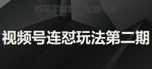 梅花实验室社群视频号连怼玩法第二期，实操讲解全部过程-水滴知识网