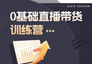 2023直播带货入门进阶运营实训课程,新手直播运营培训实操课-水滴知识网