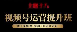 视频号运营提升班:视频号起号逻辑,视频号选品技巧及带货-水滴知识网