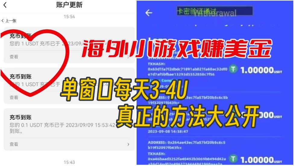 海外小游戏美金项目真正可以达到3-4U单窗口的方法,单台电脑收入300+【揭秘】-水滴知识网