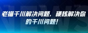 老猫千川解决问题，硬核解决你的千川问题！-水滴知识网