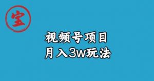 宝哥视频号无货源带货视频月入3w,详细复盘拆解-水滴知识网
