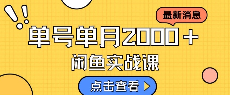 最新闲鱼日入500＋，虚拟资料变现喂饭级讲解-水滴知识网
