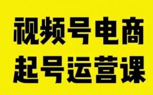 视频号电商起号运营课,教新人如何自然流起号,助力商家0-1突破-水滴知识网