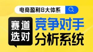 电商盈利8大体系·赛道选对,竞争对手分析系统线上课-水滴知识网