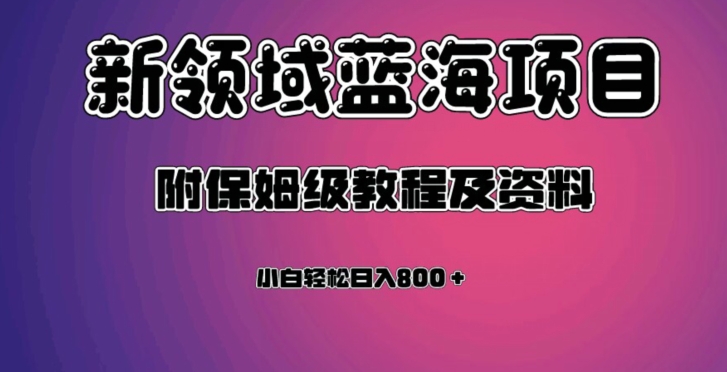 虚拟资源蓝海领域新项目，轻松日入800＋，附保姆级教程及资料-水滴知识网