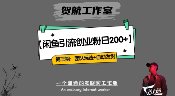第三期:暴力引流,无脑搬运,闲鱼创业粉引流一天200+,更新全自动发货的团队闭环模式【揭秘】-水滴知识网
